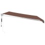 Toldo retráctil automático marrón 450x300 cm by , Awnings - Ref: Foro24-3215711, Price: 396,50 €, Discount: %