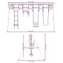 Set de columpios de exterior con columpios, trapecio y escalera von , Schaukeln und Spielgeräte - Ref: Foro24-3283625, Preis:...