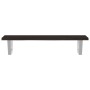 Estante de lavabo de pared de acero y madera maciza de roble de , Tocadores de baño - Ref: Foro24-3302586, Precio: 69,85 €, D...