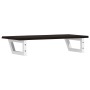 Estante de lavabo de pared de acero y madera maciza de roble de , Tocadores de baño - Ref: Foro24-3302586, Precio: 69,85 €, D...