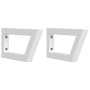 Estante de lavabo de pared de acero y madera maciza de roble de , Tocadores de baño - Ref: Foro24-3302586, Precio: 69,85 €, D...