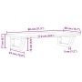 Estante de lavabo de pared de acero y madera maciza de roble de , Tocadores de baño - Ref: Foro24-3302586, Precio: 69,85 €, D...