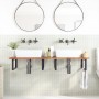 Encimera tocador baño madera acacia acabado aceite 120x50x2 cm by , bathroom vanities - Ref: Foro24-3279696, Price: 72,89 €, ...