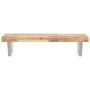 Estante de lavabo de pared acero y madera maciza de acacia by , bathroom vanities - Ref: Foro24-3302694, Price: 90,42 €, Disc...