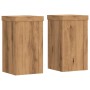 Soportes de plantas 2 uds madera roble artisian 10x10x18 cm von , Topfständer - Ref: Foro24-852887, Preis: 19,02 €, Rabatt: %