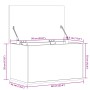 Caja de almacenaje madera de ingeniería blanco 60x35x35 cm by , Storage trunks - Ref: Foro24-840674, Price: 60,91 €, Discount: %