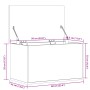 Caja de almacenaje madera ingeniería roble sonoma 60x35x35 cm by , Storage trunks - Ref: Foro24-840676, Price: 53,78 €, Disco...