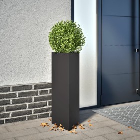 Jardinera triangular acero negro 30x26x75 cm von , Töpfe und Pflanzgefäße - Ref: Foro24-851143, Preis: 57,61 €, Rabatt: %