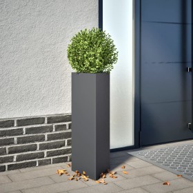 Jardineras 2 uds acero gris antracita 30x26x75 cm by , Pots and planters - Ref: Foro24-851148, Price: 82,69 €, Discount: %