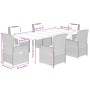 Set comedor jardín 7 pzas y cojines ratán sintético gris de , Conjuntos de jardín - Ref: Foro24-3262866, Precio: 1,00 €, Desc...