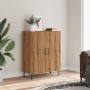 Aparador de madera de ingeniería roble artisan 70x34x90 cm by , Sideboards - Ref: Foro24-856889, Price: 95,34 €, Discount: %