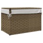 Cesto para la ropa sucia con tapa ratán sintético 55,5x35x34 cm by , Laundry baskets - Ref: Foro24-372049, Price: 62,33 €, Di...