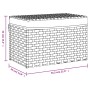 Cesto para la ropa sucia con tapa ratán sintético 55,5x35x34 cm by , Laundry baskets - Ref: Foro24-372049, Price: 62,33 €, Di...