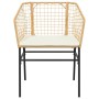 Juego de comedor de jardín 7 pzas con cojines ratán PE marrón by , Garden sets - Ref: Foro24-3334609, Price: 440,89 €, Discou...