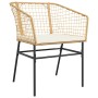 Juego de comedor de jardín 7 pzas con cojines ratán PE marrón by , Garden sets - Ref: Foro24-3334609, Price: 440,89 €, Discou...