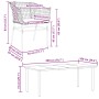 Juego de comedor de jardín 7 pzas con cojines ratán PE marrón by , Garden sets - Ref: Foro24-3334609, Price: 440,89 €, Discou...