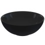 Lavabo Ø28x10 cm cerámica negro brillo by , Basins and sinks - Ref: Foro24-42000315, Price: 55,04 €, Discount: %