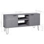 Mueble de TV New York madera maciza de pino gris von , TV-Möbel - Ref: Foro24-321146, Preis: 68,50 €, Rabatt: %