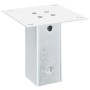 Bases para postes cuadradas 12 uds. Plata 71x71 mm de , Postes de cerca - Ref: Foro24-42000007, Precio: 57,63 €, Descuento: %