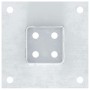 Bases para postes cuadradas 12 uds. Plata 71x71 mm de , Postes de cerca - Ref: Foro24-42000007, Precio: 57,63 €, Descuento: %