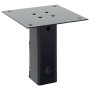 Bases para postes cuadradas 4 uds. Antracita 46x46 mm de , Postes de cerca - Ref: Foro24-42000018, Precio: 27,98 €, Descuento: %