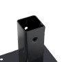 Bases para postes cuadradas 4 uds. Antracita 46x46 mm de , Postes de cerca - Ref: Foro24-42000018, Precio: 27,98 €, Descuento: %
