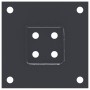 Bases para postes cuadradas 4 uds. Antracita 71x71 mm de , Postes de cerca - Ref: Foro24-42000024, Precio: 24,01 €, Descuento: %