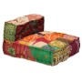 Puf modular de 4 plazas de tela patchwork by , Cushions for chairs and sofas - Ref: Foro24-244981, Price: 662,73 €, Discount: %