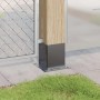 Bases para postes cuadradas 4 uds. Antracita 121x121 mm de , Postes de cerca - Ref: Foro24-42000032, Precio: 36,26 €, Descuen...