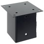 Bases para postes cuadradas 4 uds. Antracita 121x121 mm de , Postes de cerca - Ref: Foro24-42000032, Precio: 36,26 €, Descuen...