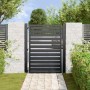 Puerta de jardín con cerradura de aluminio negra 100x120 cm by , garden gates - Ref: Foro24-42004147, Price: 299,92 €, Discou...