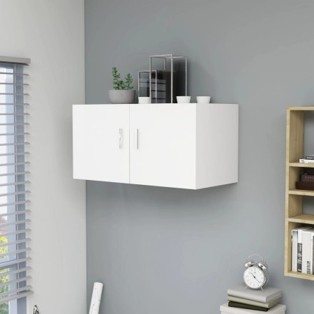 Armario de pared madera contrachapada blanco 80x39x40 cm de , Estantes y estanterías - Ref: Foro24-802795, Precio: 64,83 €, D...