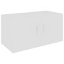Armario de pared madera contrachapada blanco 80x39x40 cm de , Estantes y estanterías - Ref: Foro24-802795, Precio: 64,83 €, D...