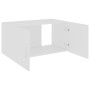 Armario de pared madera contrachapada blanco 80x39x40 cm de , Estantes y estanterías - Ref: Foro24-802795, Precio: 64,83 €, D...