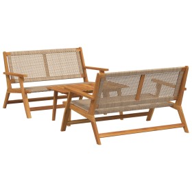 Sillas de jardín con mesa 3 piezas Beige Madera maciza de Acacia von , Gartenstühle - Ref: Foro24-3214451, Preis: 286,78 €, R...