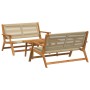 Sillas de Jardín con Mesa 3 pcs Beige Madera Maciza de Acacia by , Garden chairs - Ref: Foro24-3214455, Price: 326,72 €, Disc...