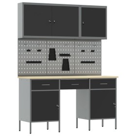 Set de Banco de Trabajo de 8 Piezas Acero Negro von , Arbeitstische - Ref: Foro24-3321452, Preis: 493,06 €, Rabatt: %