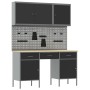 Set de Banco de Trabajo de 8 Piezas Acero Negro de , Mesas de trabajo - Ref: Foro24-3321452, Precio: 542,43 €, Descuento: %