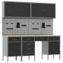 Conjunto de Banco de Trabajo de 10 Piezas de de Acero Negro de , Mesas de trabajo - Ref: Foro24-3321476, Precio: 795,02 €, De...