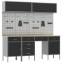 Set de Banco de Trabajo de 10 Piezas de Acero Negro by , Work tables - Ref: Foro24-3321480, Price: 807,32 €, Discount: %
