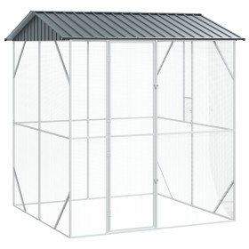 VidaXL Aviario para Aves Antracita 210x227x247 cm Acero von , Füße und Vogelkäfige - Ref: Foro24-3325152, Preis: 471,97 €, Ra...