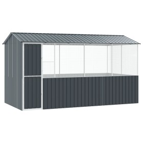 jaula para pájaros antracita 215x78x200 cm acero galvanizado de , Pies y jaulas para pájaros - Ref: Foro24-3325171, Precio: 8...