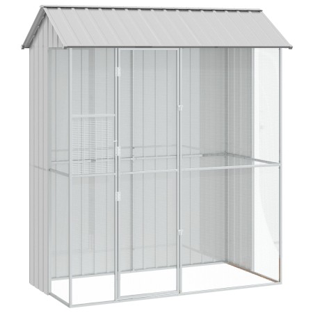 Aviario para Aves  Gris 215x110x247 cm Acero | Foro24.es | Tu tienda online para hogar, jardín y más Foro24.es