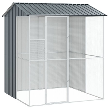 Aviario para Aves  Antracita 215x210x247 cm Acero | Foro24.es | Tu tienda online para hogar, jardín y más Foro24.es