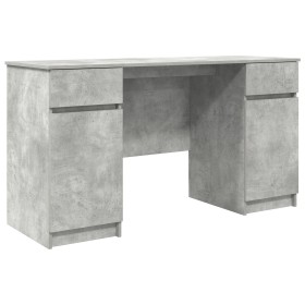 Escritorio Gris Concreto 140x49x76 cm Madera