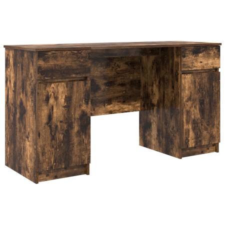 Escritorio de roble ahumado 140x49x76 cm de madera elaborada de , Escritorios - Ref: Foro24-3328511, Precio: 146,72 €, Descue...