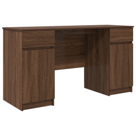 Escritorio Marrón Roble 140x49x76 cm Madera Elaborada by , Desks - Ref: Foro24-3328513, Price: 145,82 €, Discount: %