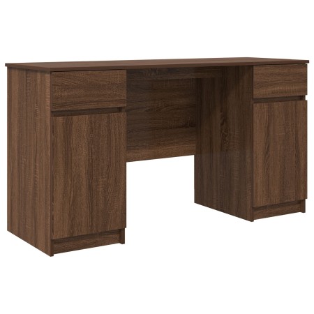 Escritorio Marrón Roble 140x49x76 cm Madera Elaborada by , Desks - Ref: Foro24-3328513, Price: 145,82 €, Discount: %
