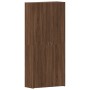 Gabinete para zapatos Madera de roble Marrón 80x35,5x180 cm Madera engineered von , Schuhregale und Schuhorganisatoren - Ref:...