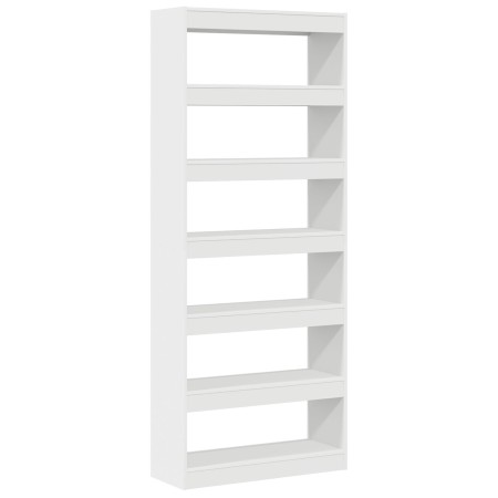 Estante Blanco Blanco Madera elaborada 80 x 30 x 198 cm von , Bücherregale und Regale - Ref: Foro24-3333916, Preis: 123,25 €,...